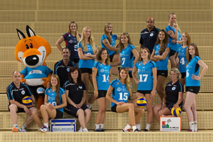 Mannschaftsfoto des VC Wiesbaden Volleyball Bundesliga