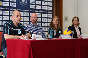 VC Wiesbaden Pressekonferenz Saisonauftakt 2015
